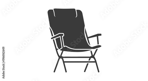 Camping Chair with Folding Frame Design.