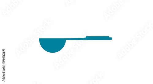 Blue Plastic Ladle with Long Handle.