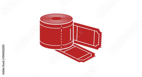 Red Tickets on Roll.