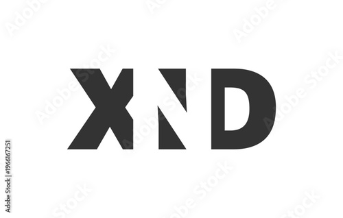 Free Download XND logo design. Initial letter X N D bold font style for tech startups, consulting, corporate branding. Creative company name, headlines typography identity, trendy logotype. - GFXLoad