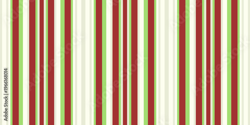 Vibrant vertical stripes in red, green, and cream create a cheerful, festive pattern perfect for backgrounds, textiles, or website designs.