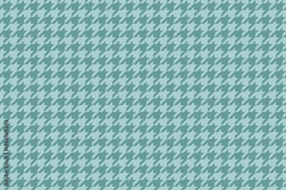 Fototapeta premium Elegant teal houndstooth pattern. Perfect for fashion, textiles, website backgrounds, or any design needing a sophisticated, timeless texture.