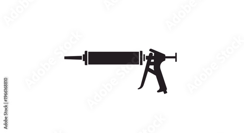 Black Caulk Gun Tool for Sealing.