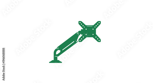 Green Metal Monitor Mounting Bracket.