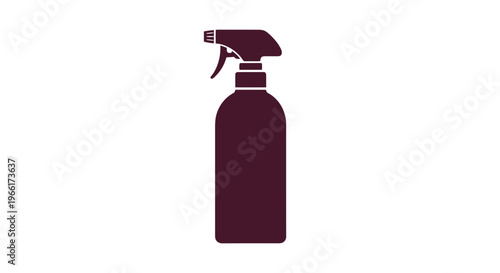 Red Spray Bottle with Trigger Nozzle.