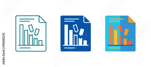 Falling stock market graph icon showing decline and financial loss