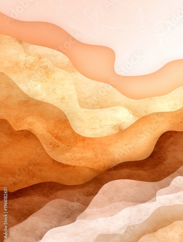 minimalist abstract background in warm Scandinavian neutral tones (ivory, beige, taupe, sand), soft gradients, organic flowing shapes, calm and airy, luxury interior wall art, subtle depth, no text 