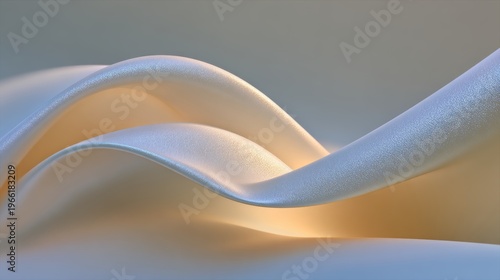 flowing liquid abstract forms, smooth gradients in beige and ivory tones, soft reflections, minimalist luxury aesthetic