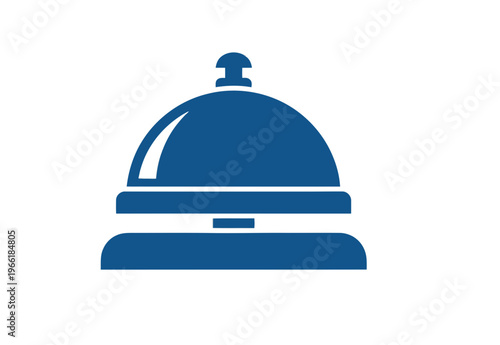 Blue Hotel Room Service Food Cloche.