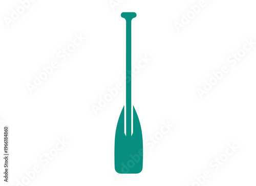 Green Paddle with Long Handle.
