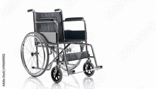 Standard manual wheelchair front 3-4
