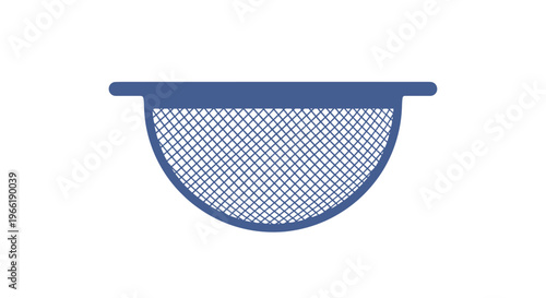 Blue Plastic Kitchen Sink Strainer Basket.