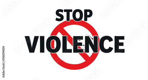 Stop violence against people concept.