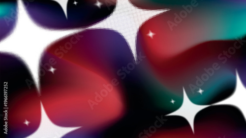 Vibrant abstract cosmic design desktop wallpaper vector