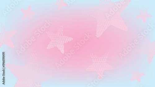 Pastel stars dreamy design desktop wallpaper vector