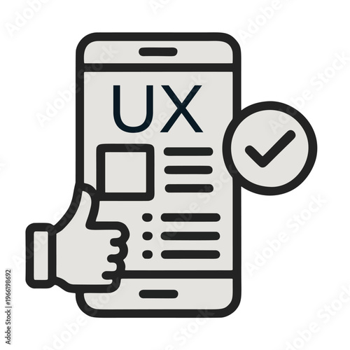 Mobile UX Approval and Feedback Icon
