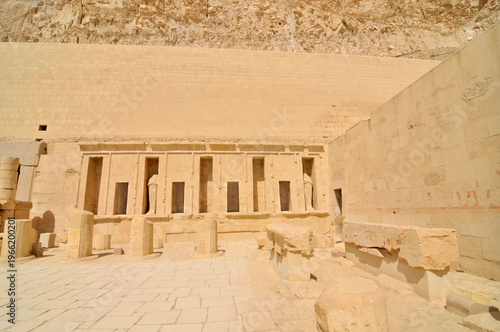 The mortuary temple of Hatshepsut  located opposite the city of Luxor, Egypt