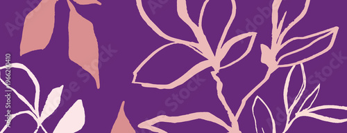 Abstract floral pattern design background vector