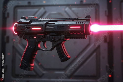 a futuristic plasma gun - generative ai
