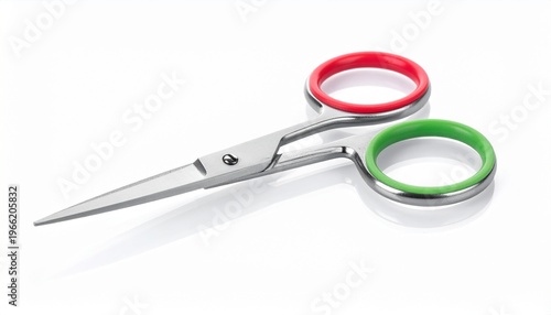 Office scissors with plastic handles