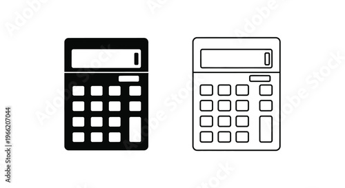 two different calculators side by side Vector