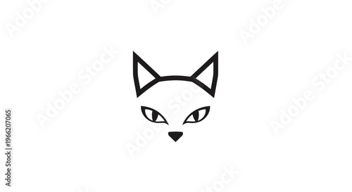 Minimalist illustration of a fox face.