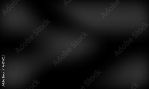 Abstract dark black grainy gradient background with soft gray highlights