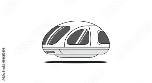 Futuristic Transportation Vehicle Design Concept.