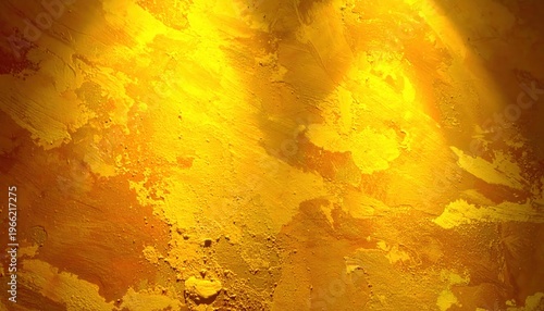 Sfondo astratto texture dorata e arancione con macchie luminose, sfondo caldo per design.