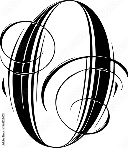 black and white number 0 written in elegant way.