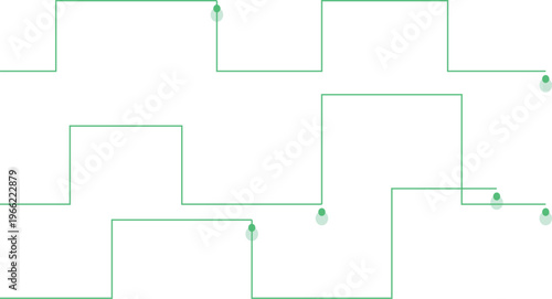 Digital Abstraction: Intersecting lines and rectangles dance across the canvas, their clean geometries reflecting the intricacies of modern life