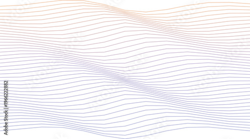 Abstract Lines of Wave: A mesmerizing display of delicate lines, intricately woven to form an elegant wave-like pattern, creating an illusion of depth and movement. 