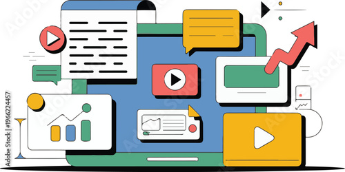 Digital media and content marketing with video and analytics.