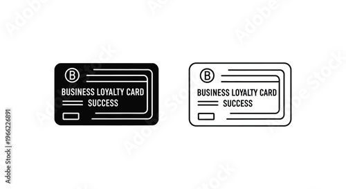 business loyalty card design with success symbol Vector