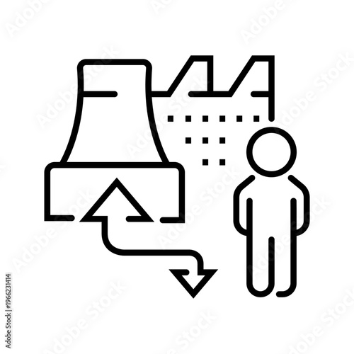 3d printing skull icon. Healthcare and anatomical model line symbol. Black and white.