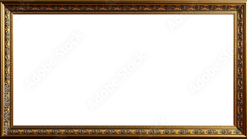 Marco Dorado Antiguo Premium Diseño Ornamental Metálico | Para Enmarcar Fotografía, Obra de Arte, Certificado, Diploma, Invitaciones, Bodas, etc.