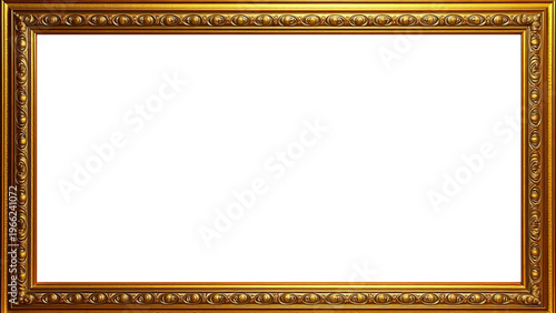 Marco Dorado Antiguo Premium Diseño Ornamental Metálico | Para Enmarcar Fotografía, Obra de Arte, Certificado, Diploma, Invitaciones, Bodas, etc.