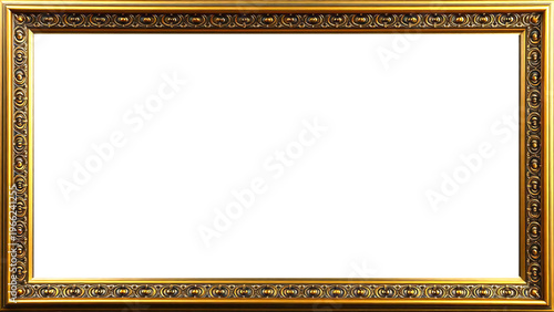 Marco Dorado Antiguo Premium Diseño Ornamental Metálico | Para Enmarcar Fotografía, Obra de Arte, Certificado, Diploma, Invitaciones, Bodas, etc.