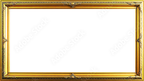 Marco Dorado Antiguo Premium Diseño Ornamental Metálico | Para Enmarcar Fotografía, Obra de Arte, Certificado, Diploma, Invitaciones, Bodas, etc.