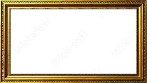 Marco Dorado Antiguo Premium Diseño Ornamental Metálico | Para Enmarcar Fotografía, Obra de Arte, Certificado, Diploma, Invitaciones, Bodas, etc.