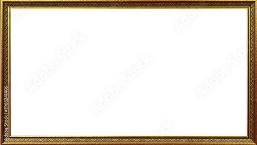 Marco Dorado Antiguo Premium Diseño Ornamental Metálico | Para Enmarcar Fotografía, Obra de Arte, Certificado, Diploma, Invitaciones, Bodas, etc.