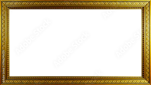 Marco Dorado Antiguo Premium Diseño Ornamental Metálico | Para Enmarcar Fotografía, Obra de Arte, Certificado, Diploma, Invitaciones, Bodas, etc.