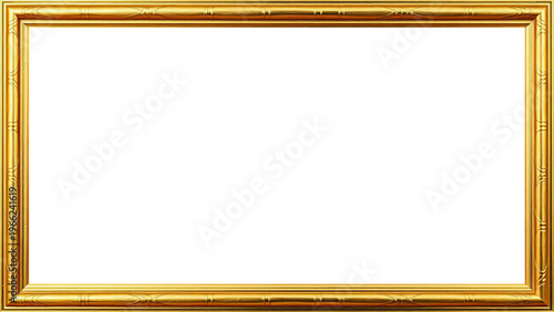 Marco Dorado Antiguo Premium Diseño Ornamental Metálico | Para Enmarcar Fotografía, Obra de Arte, Certificado, Diploma, Invitaciones, Bodas, etc.