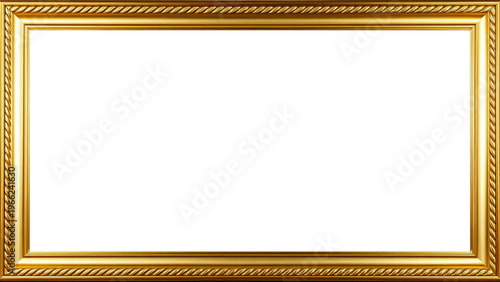 Marco Dorado Antiguo Premium Diseño Ornamental Metálico | Para Enmarcar Fotografía, Obra de Arte, Certificado, Diploma, Invitaciones, Bodas, etc.