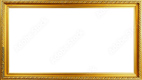 Marco Dorado Antiguo Premium Diseño Ornamental Metálico | Para Enmarcar Fotografía, Obra de Arte, Certificado, Diploma, Invitaciones, Bodas, etc.