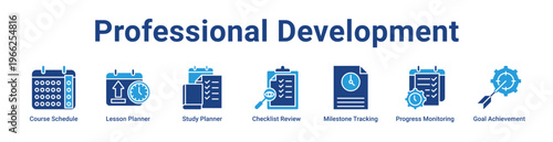 -Professional Development Icon Banner and Collection