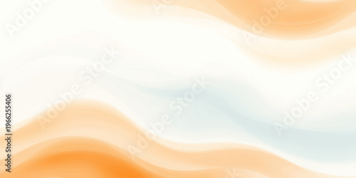 A smooth gold silk fabric pattern with soft abstract waves and a liquid orange flow creates an elegant vector illustration backdrop for a textured satin wallpaper design