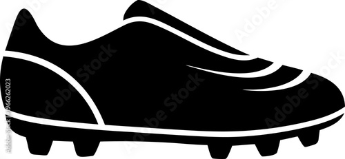 Modern Soccer Cleat Sleek Design Silhouette Icon