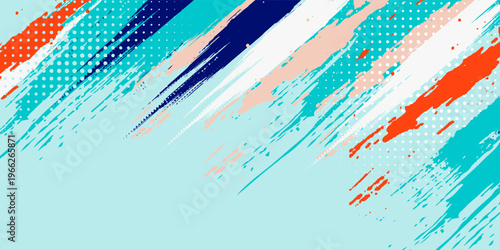 Desain gaya siluet berwarna, grunge. Desain konsep untuk merayakan hari olahraga nasional bulu tangkis dan basket. OlahragaPrint