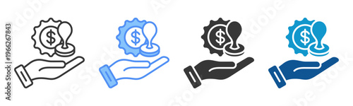 Royalty Icon Set Multiple Style Collection